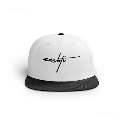 DeadInsideButStillMashti Snapback Caps 01 White Black DTF