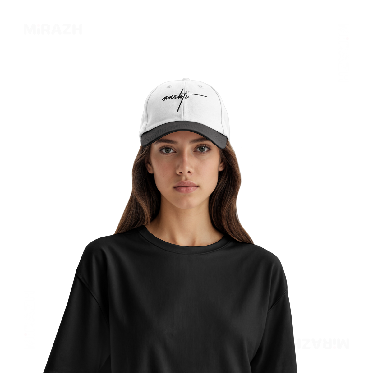 DeadInsideButStillMashti Snapback Caps 07 White Black DTF