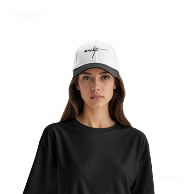 DeadInsideButStillMashti Snapback Caps 07 White Black DTF