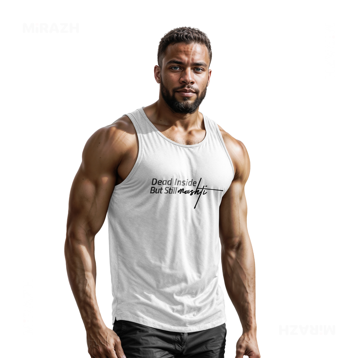 DeadInsideButStillMashti Tank Tops 02 White