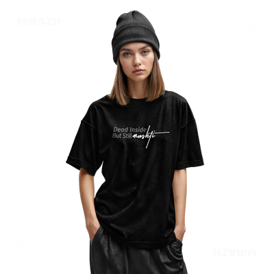 DeadInsideButStillMashti Youth T Shirt 02 Black