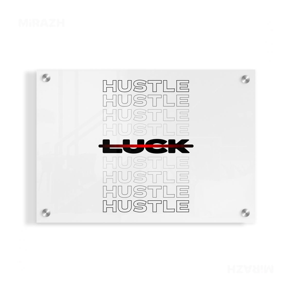 HustleOverLuck Acrylic Print 03
