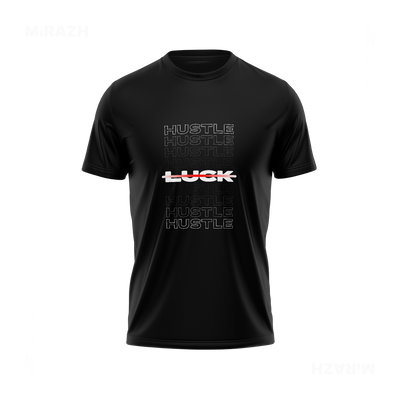 HustleOverLuck Adult T Shirt 01 Black