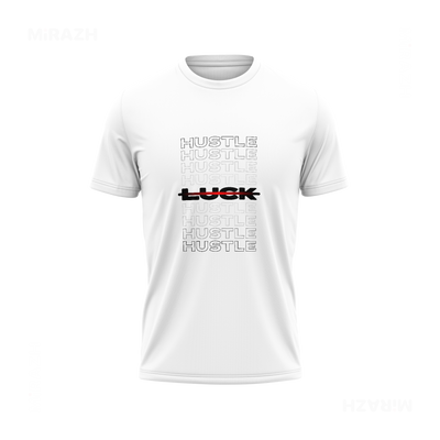 HustleOverLuck Adult T Shirt 01 White