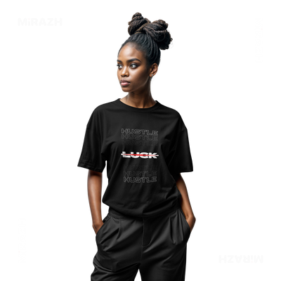 HustleOverLuck Adult T Shirt 04 Black