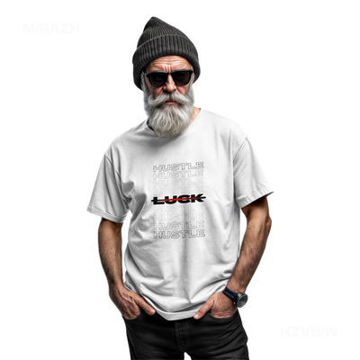 HustleOverLuck Adult T Shirt 06 White