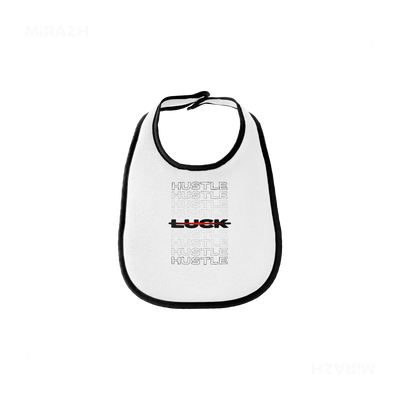 HustleOverLuck Baby Bibs 01 White Black