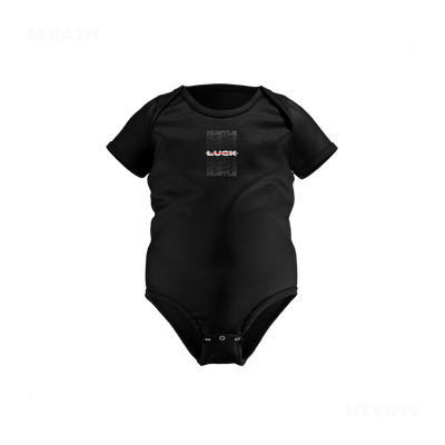 HustleOverLuck Baby Onesies 01 Black