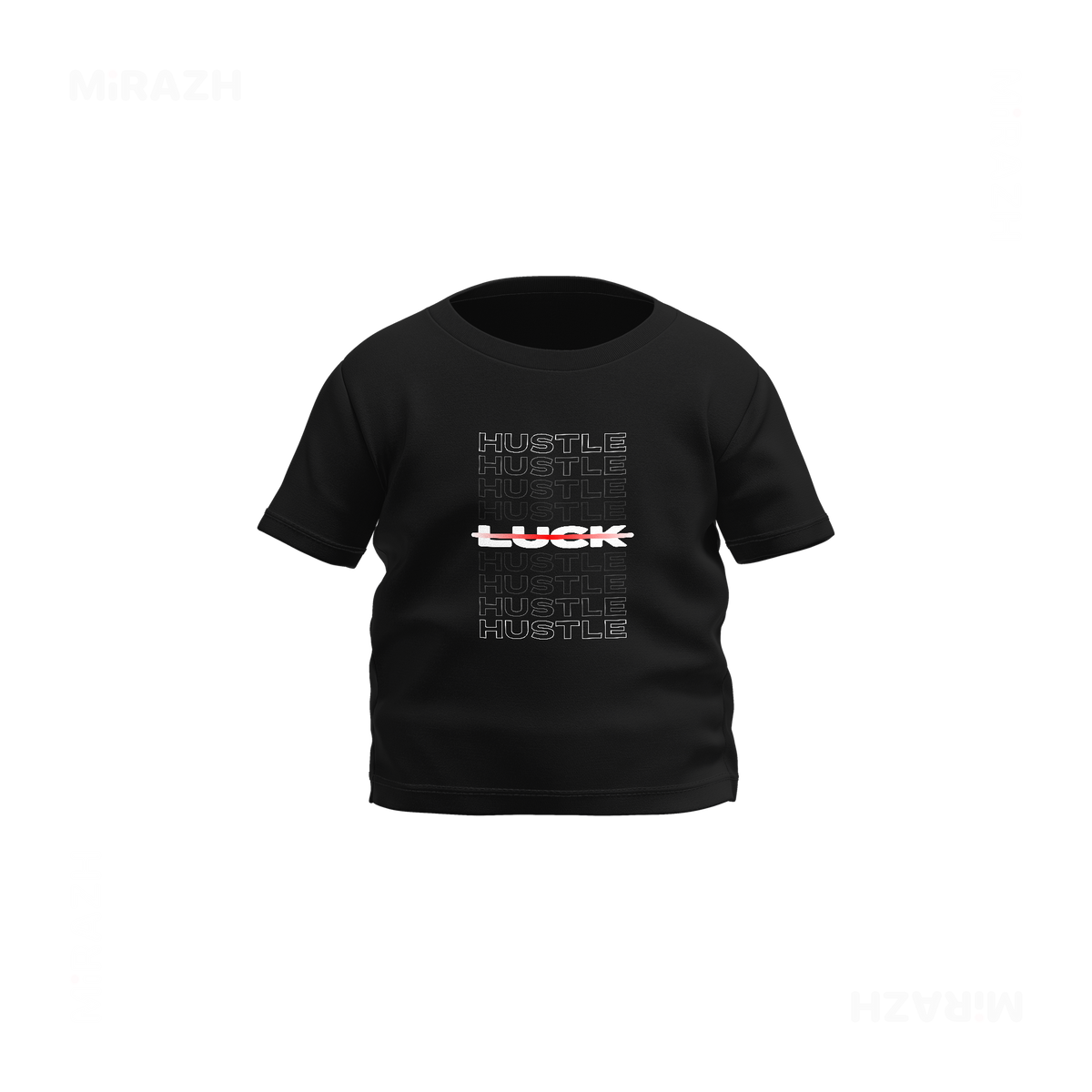 HustleOverLuck Baby T Shirt 01 Black