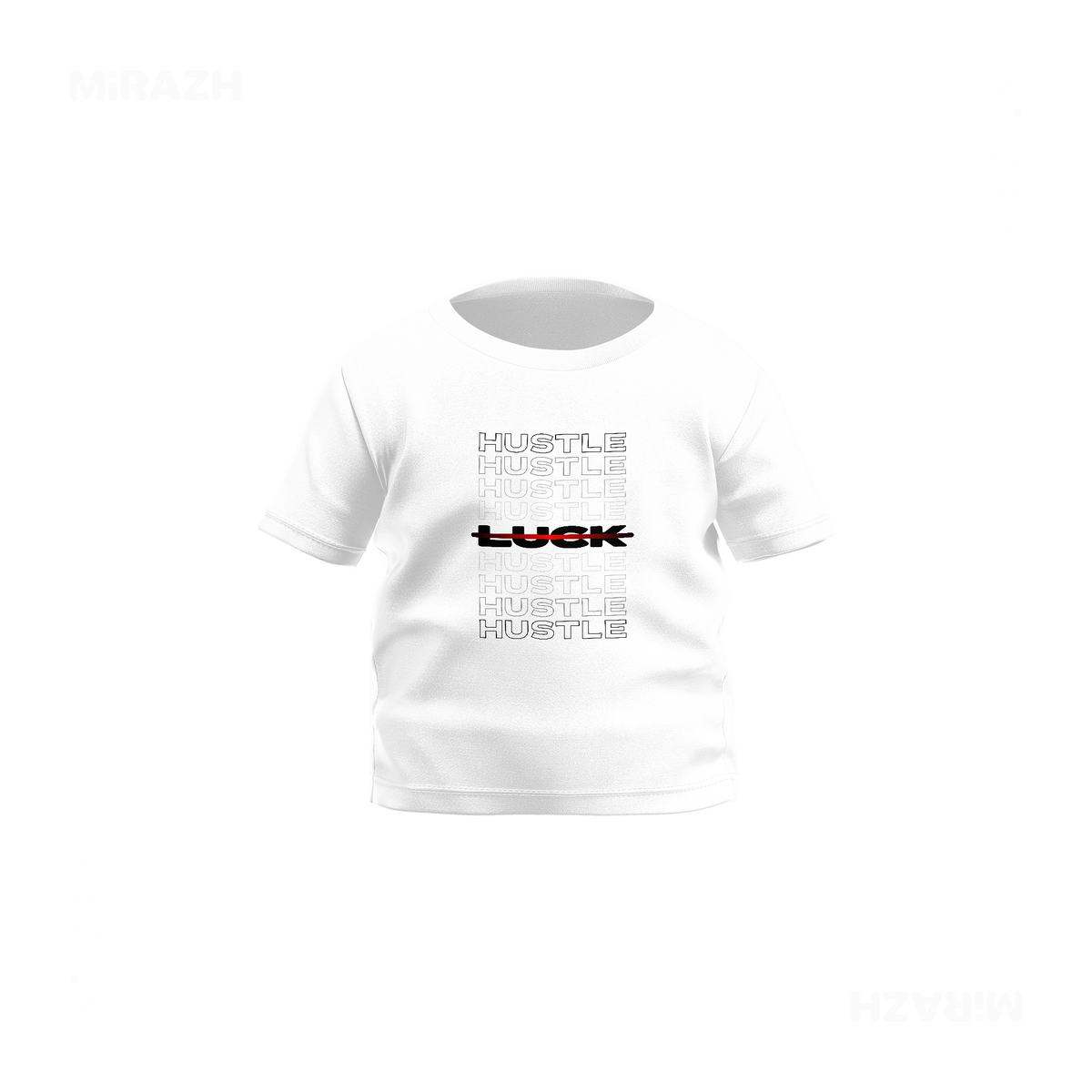 HustleOverLuck Baby T Shirt 01 White