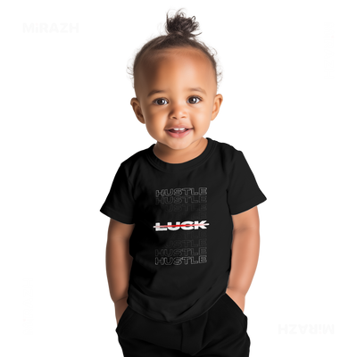 HustleOverLuck Baby T Shirt 04 Black