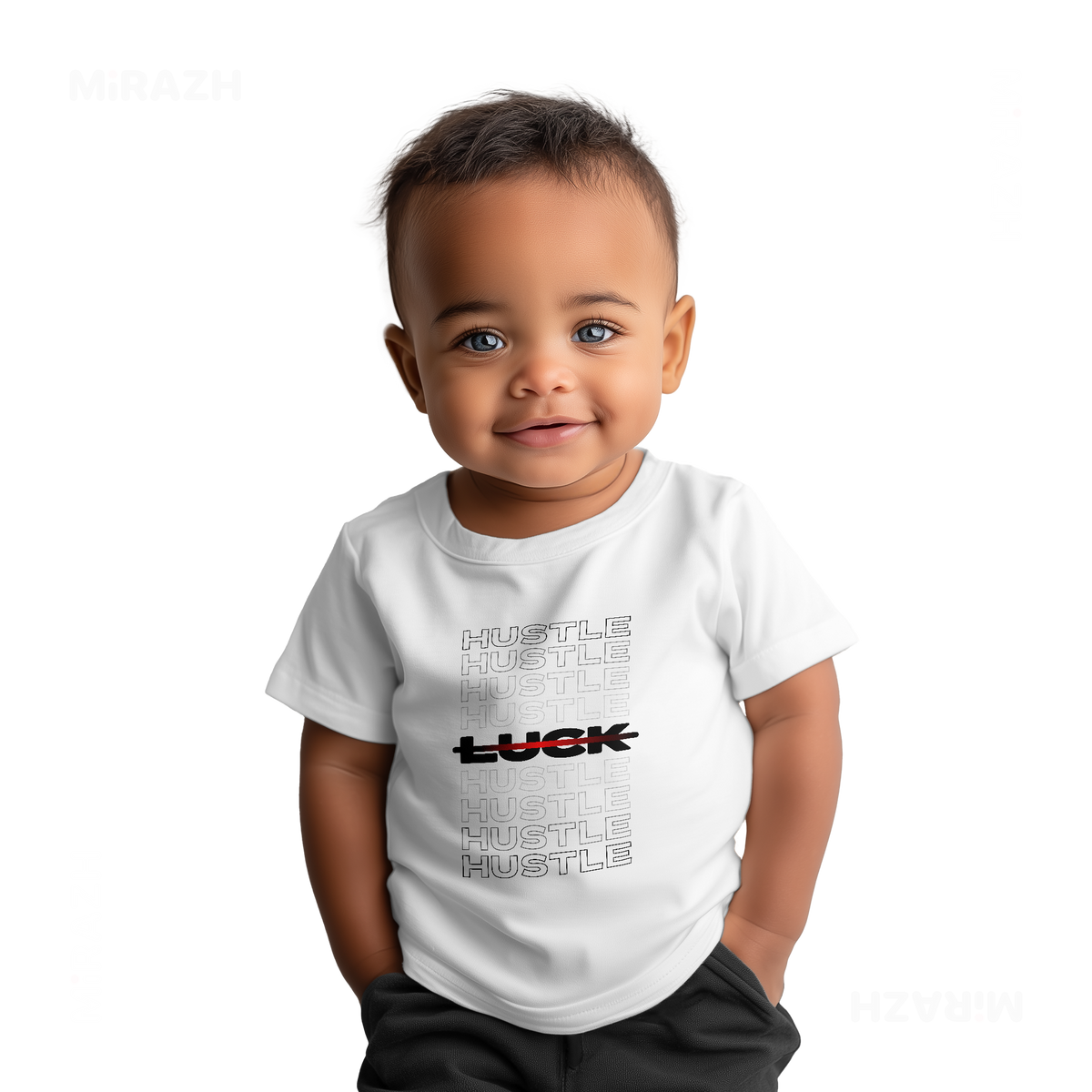 HustleOverLuck Baby T Shirt 05 White