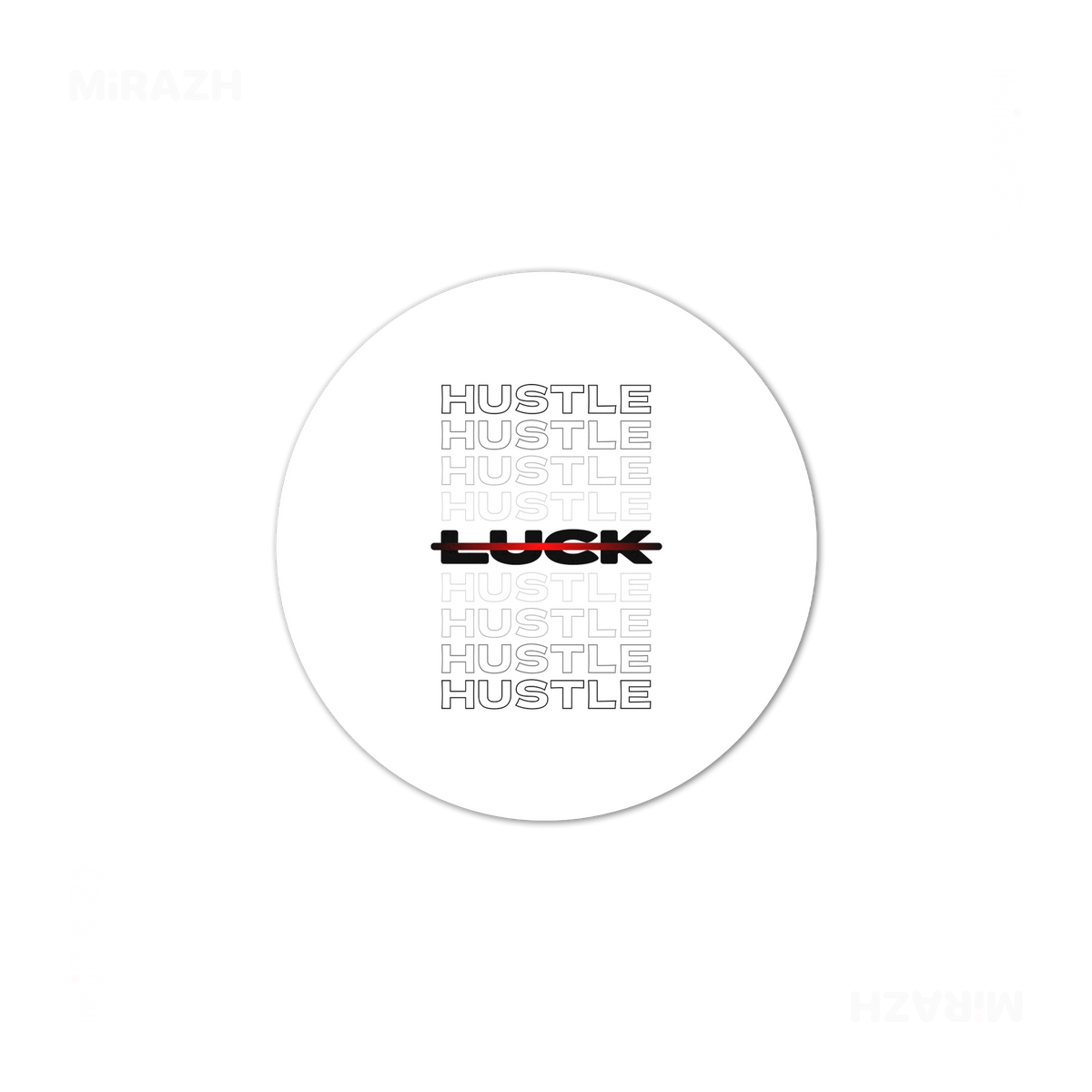 HustleOverLuck Ceramic Coaster 03 Round