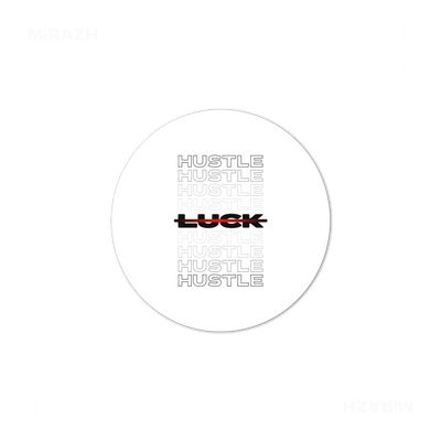 HustleOverLuck Ceramic Coaster 03 Round
