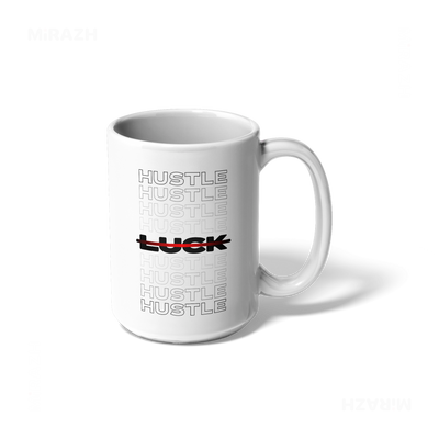 HustleOverLuck Ceramic Mug 01 White