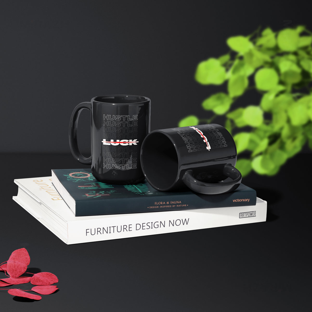 HustleOverLuck Ceramic Mug 02 Black