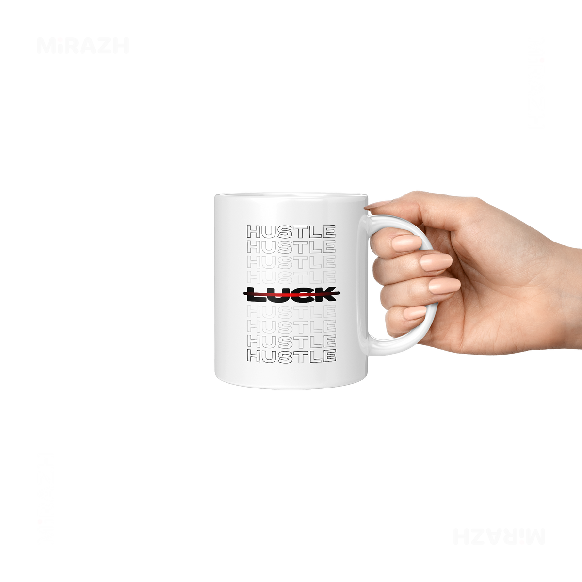 HustleOverLuck Ceramic Mug 06 White
