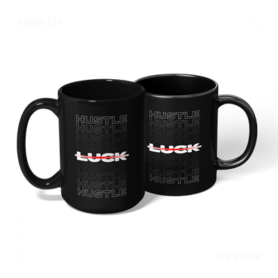 HustleOverLuck Ceramic Mug 08 Black