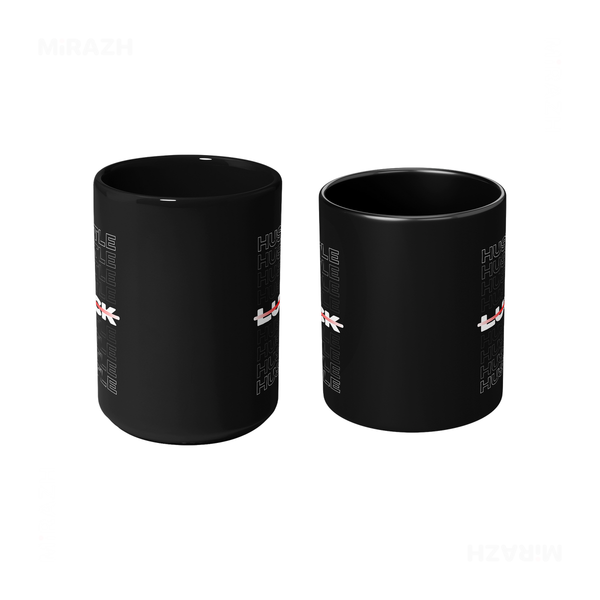 HustleOverLuck Ceramic Mug 09 Black