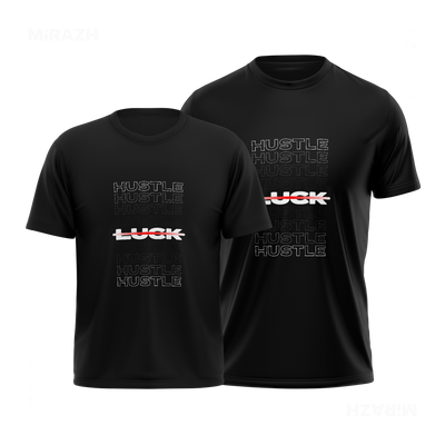 HustleOverLuck Couple T Shirt 01 Black