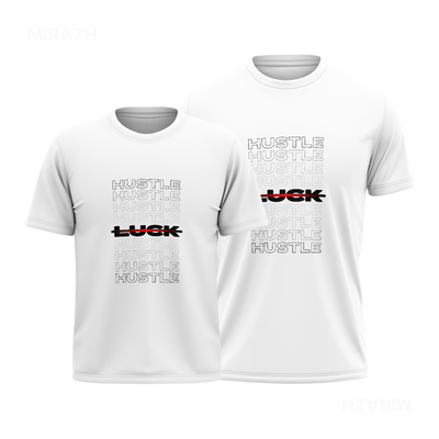 HustleOverLuck Couple T Shirt 01 White