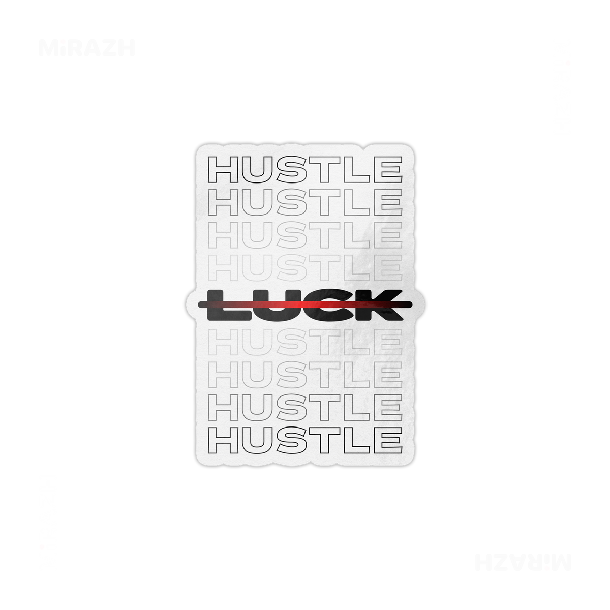 HustleOverLuck Die Cut Magnet 01