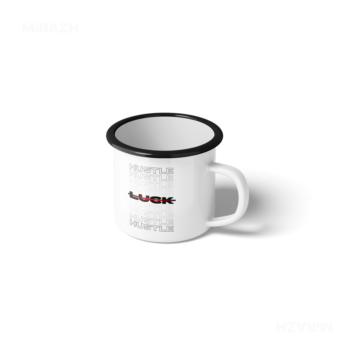 HustleOverLuck Enamel Camping Mug 01