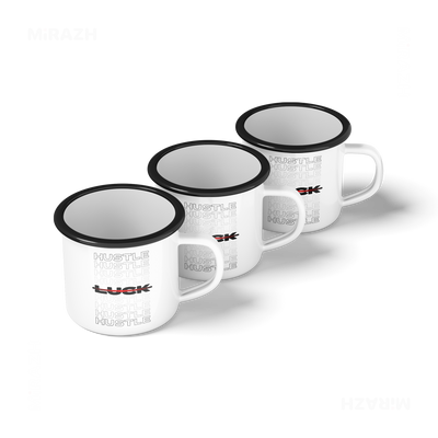 HustleOverLuck Enamel Camping Mug 05