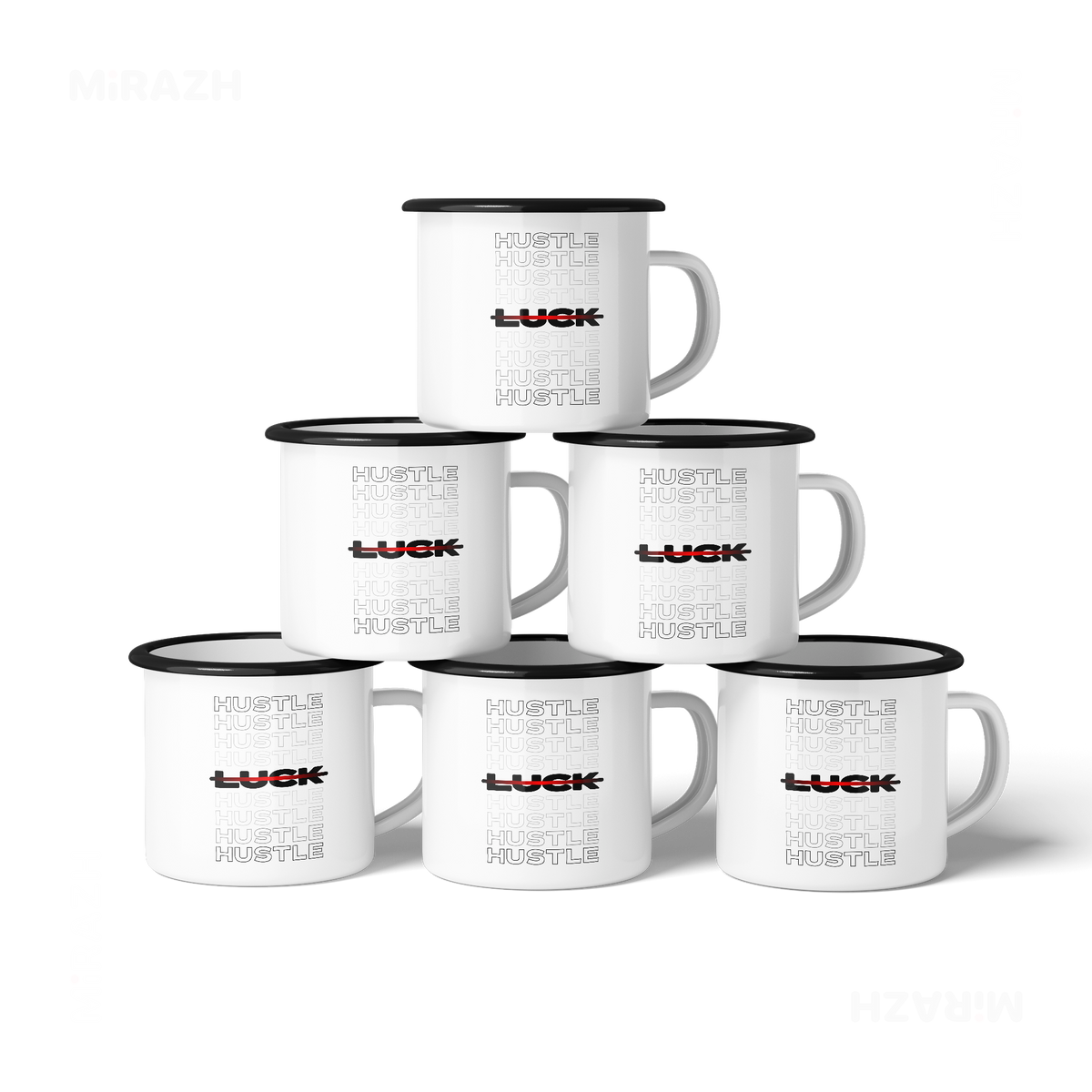 HustleOverLuck Enamel Camping Mug 06