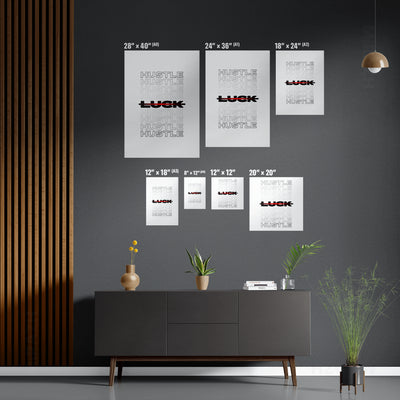 HustleOverLuck Frameless Canvas 05