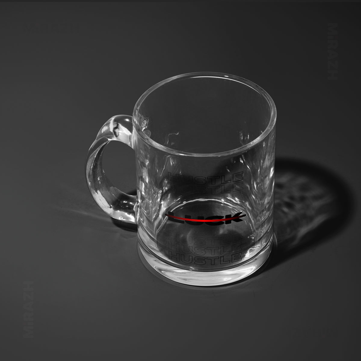 HustleOverLuck Glass Mug 04