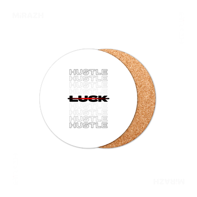 HustleOverLuck High Gloss Coaster 01 Round