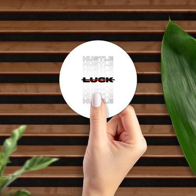 HustleOverLuck High Gloss Coaster 02 Round