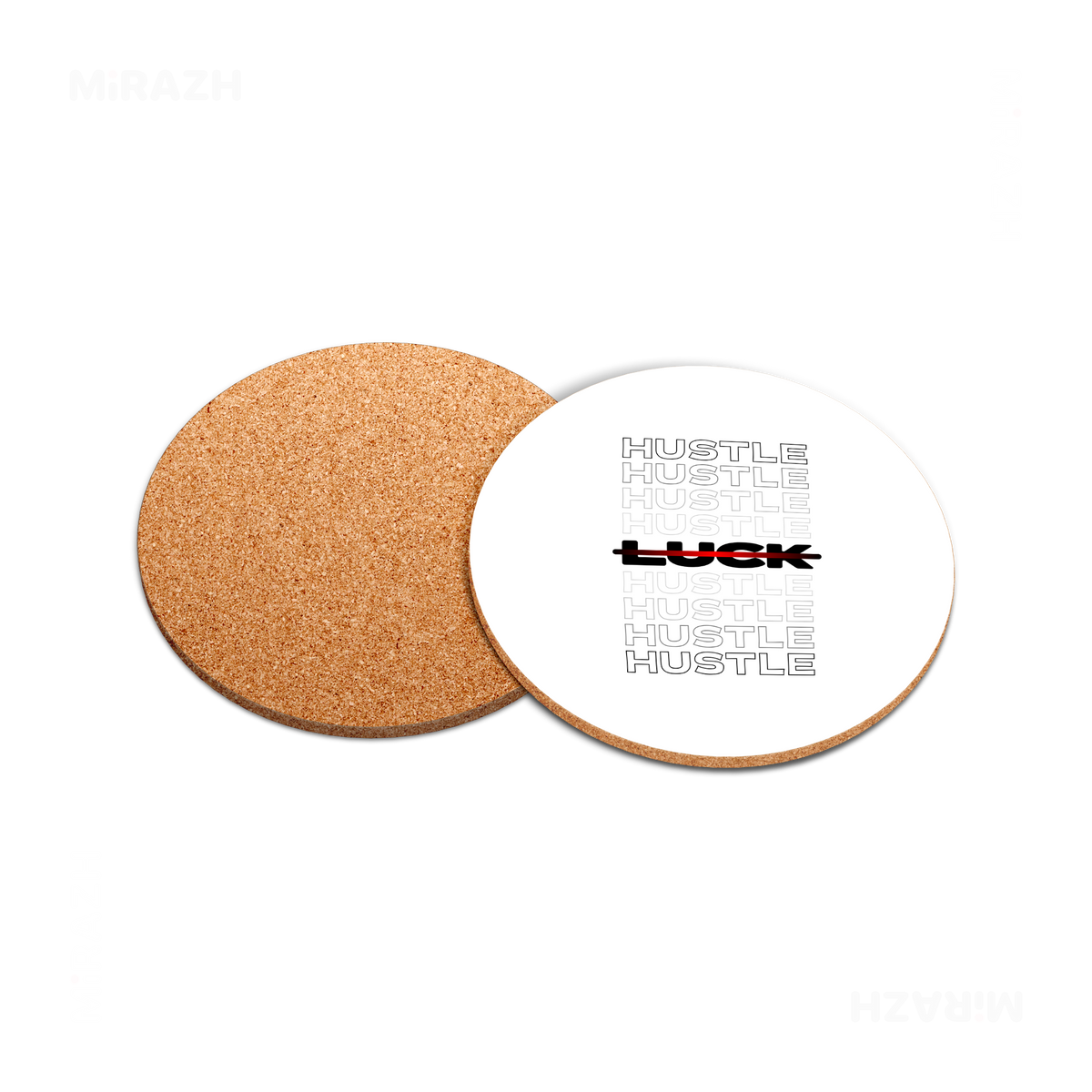 HustleOverLuck High Gloss Coaster 05 Round