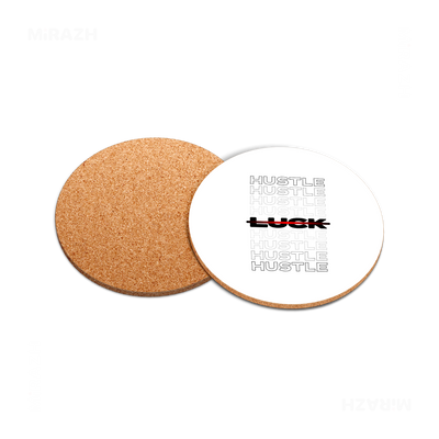 HustleOverLuck High Gloss Coaster 05 Round