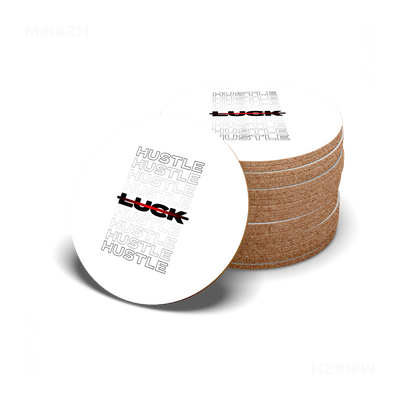 HustleOverLuck High Gloss Coaster 06 Round