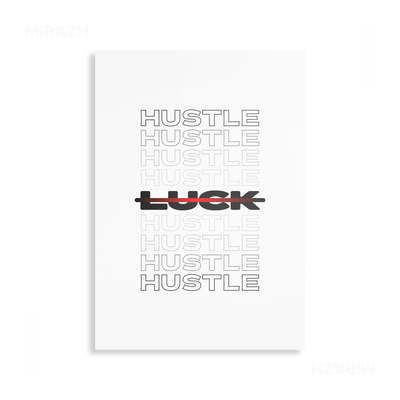 HustleOverLuck Metallic Print 01 Aluminum