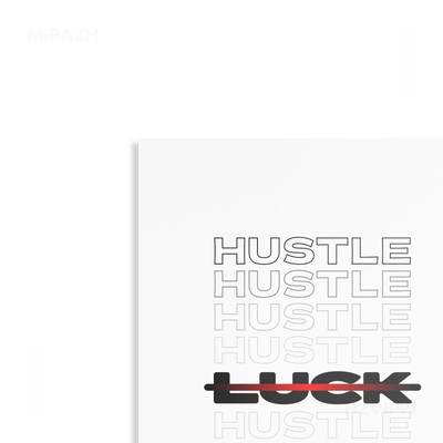 HustleOverLuck Metallic Print 02 Aluminum