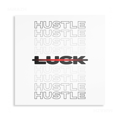 HustleOverLuck Metallic Print 04 Aluminum