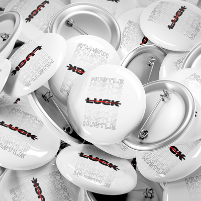 HustleOverLuck Pin Buttons 06 Round