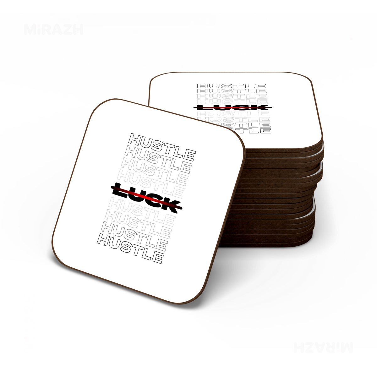 HustleOverLuck Semi Glossy Coaster 06