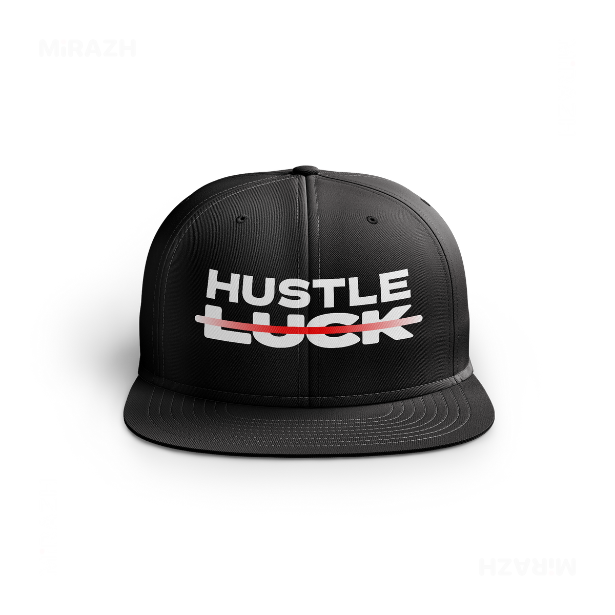 HustleOverLuck Snapback Caps 01 Black DTF