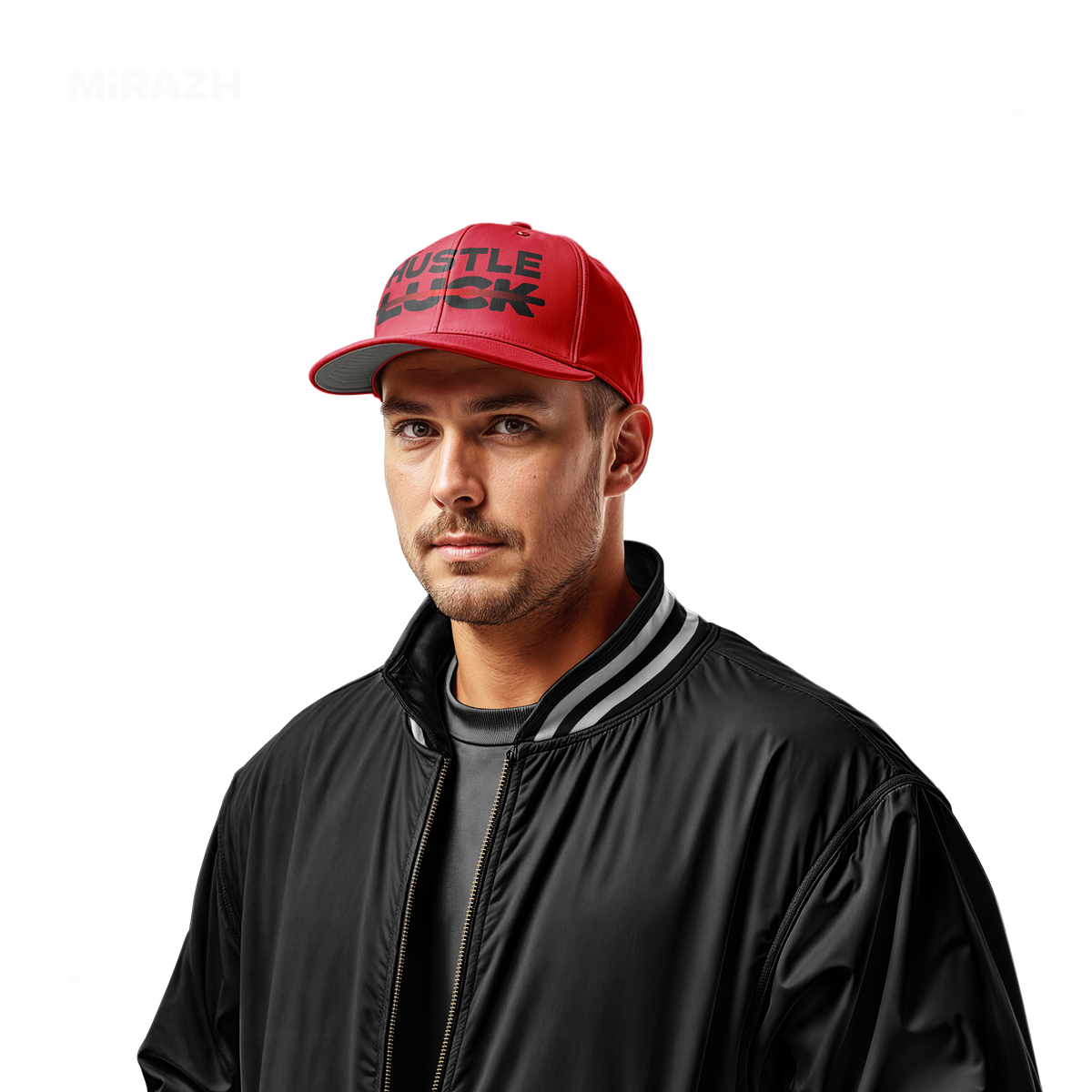 HustleOverLuck Snapback Caps 02 Red DTF