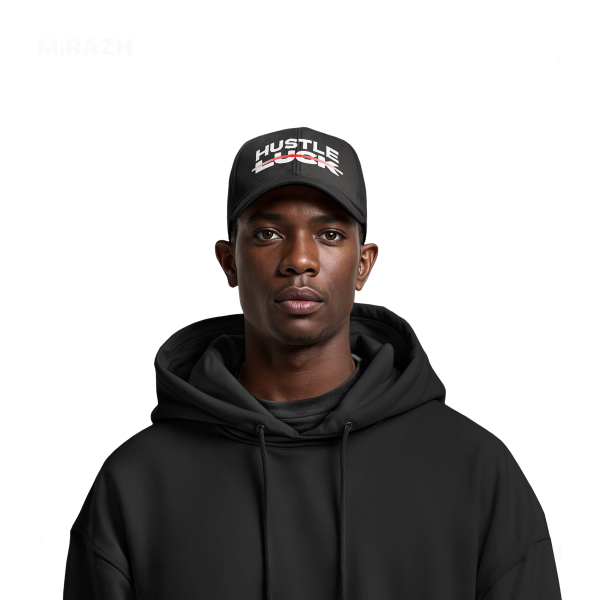 HustleOverLuck Snapback Caps 06 Black DTF