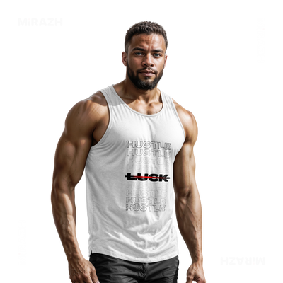 HustleOverLuck Tank Tops 02 White