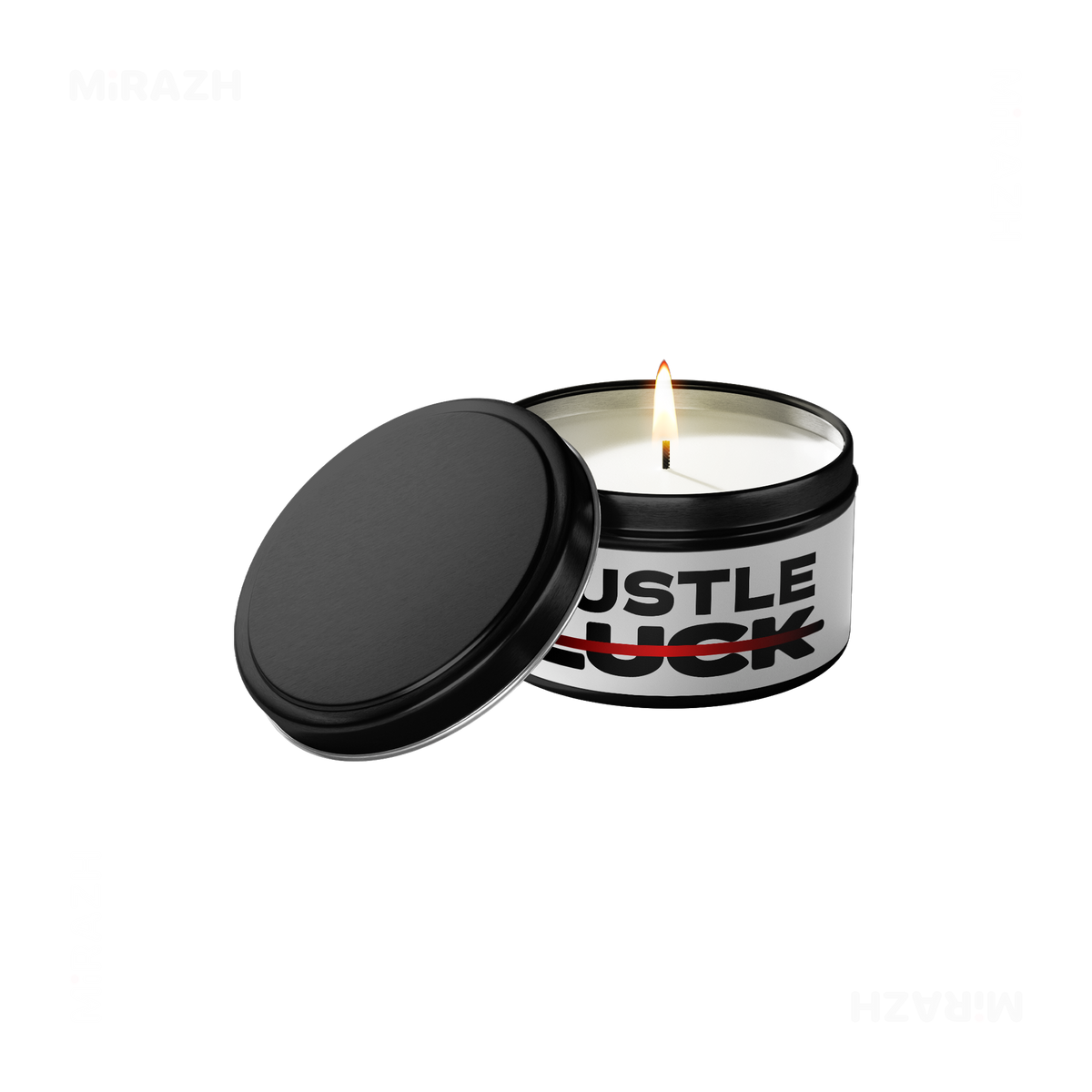 HustleOverLuck Tin Candle 01 Black