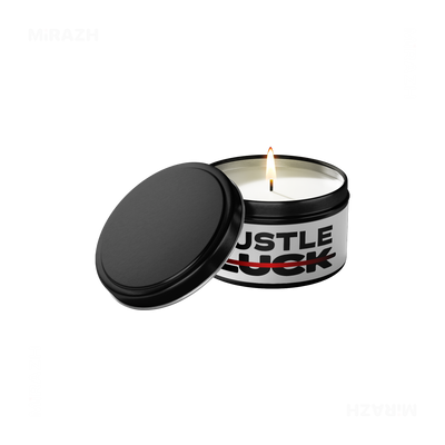 HustleOverLuck Tin Candle 01 Black