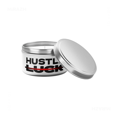 HustleOverLuck Tin Candle 03 Silver