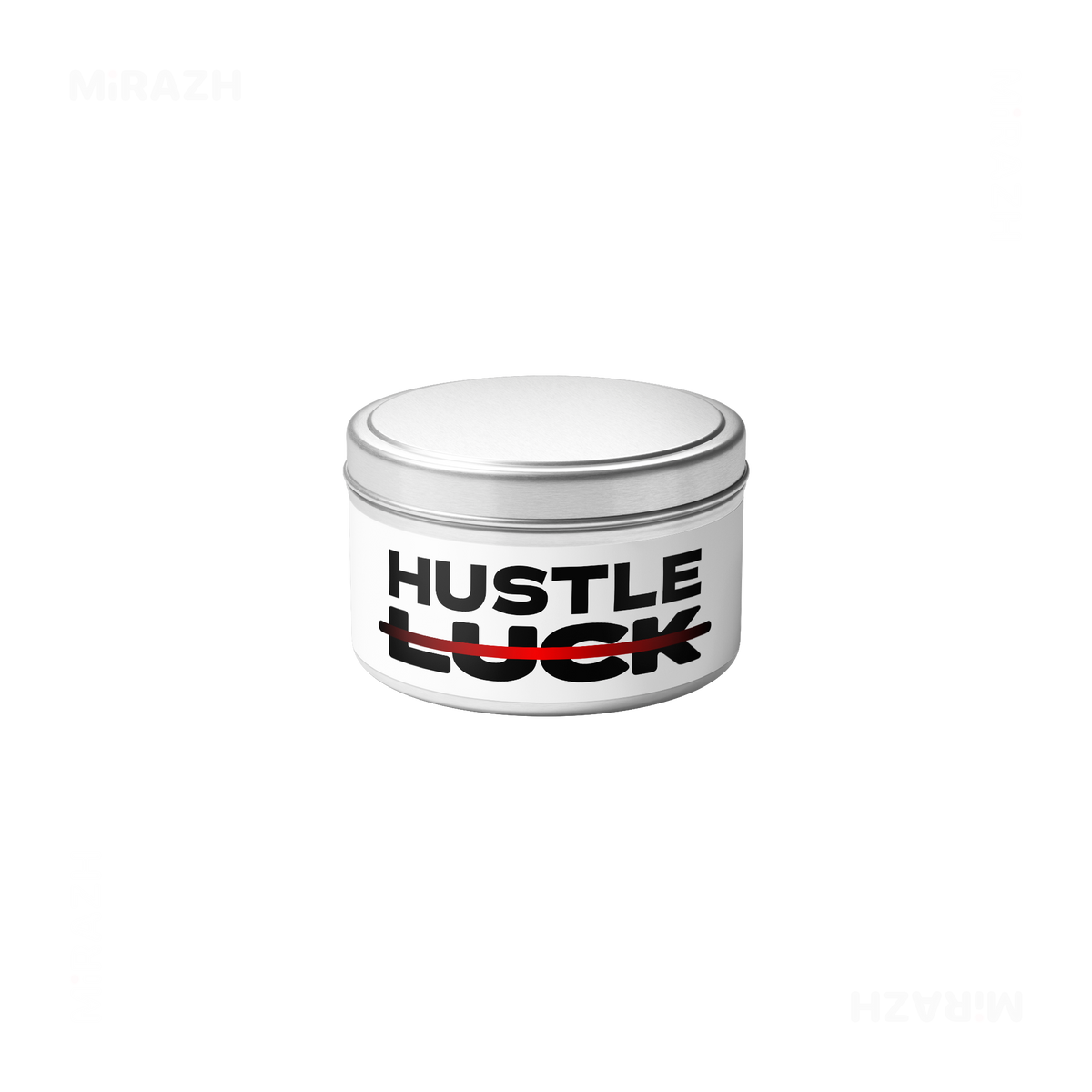 HustleOverLuck Tin Candle 04 Silver