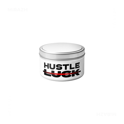 HustleOverLuck Tin Candle 04 Silver